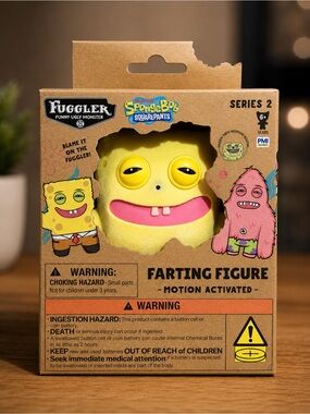 Fuggler SpongeBob SquarePants Farting Figure Series 2 Motion Activated Toy NIB